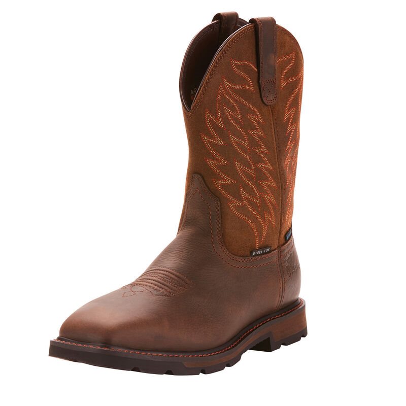 Ariat Groundbreaker Koyu Kahverengi Iş Ayakkabıları Erkek (41577-283)